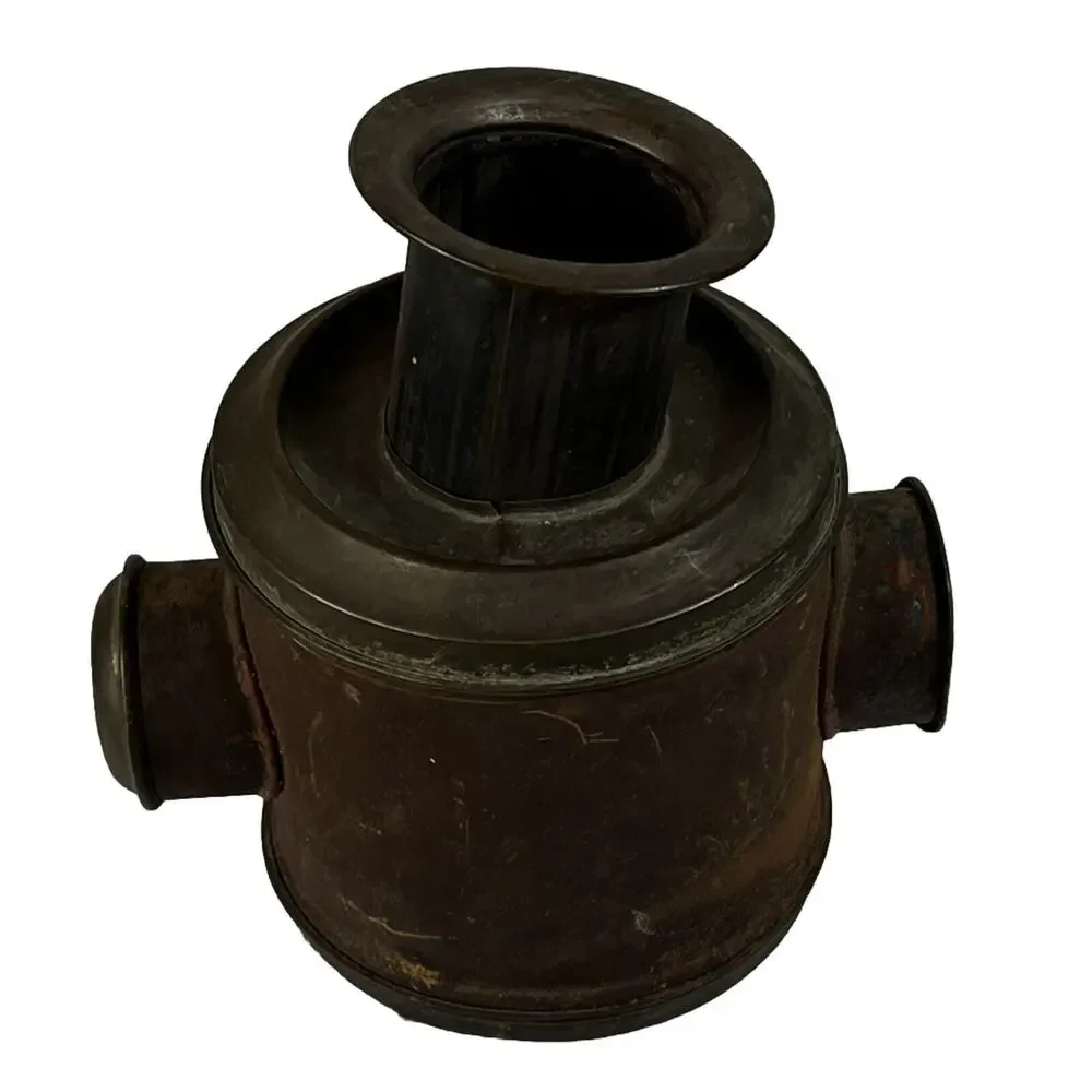 Antique Railroad Switch Signal Lantern / Lamp Light ? w/ Chimney & Clear Lens